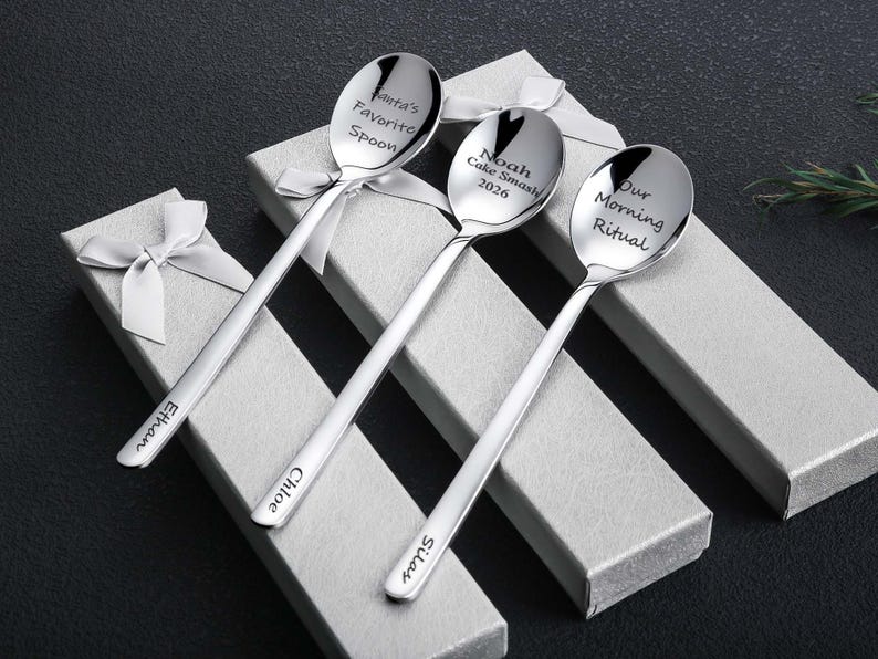 Favorite Spoon Personalized Stainless Steel Spoon With Gift Box,unique Gift for Food ...