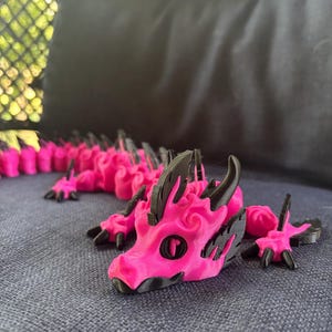 3D Printed Flexi Dragon, 22 inch!