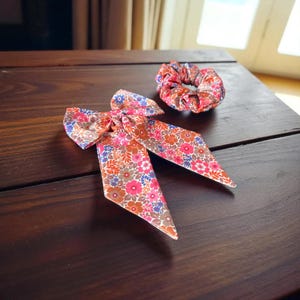 Floral Blue Pink Barrettes, Handmade Textile Butterfly Hair Clip, Fabric Hair Accessory, Butterfly Barrette, Festival, Wedding Everyday Wear
