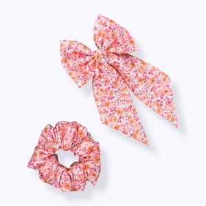 Orange Roses Barrettes, Handmade Textile Butterfly Hair Clip, Fabric Hair Accessory, Butterfly Barrette, Festival, Wedding, Everyday Wear.