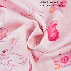 Boho Easter Bunny Satin Pajama Set | Women's Short Sleeve Sleepwear (Polyester) image 9