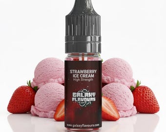 Strawberry Ice Cream Flavoring: Highly Concentrated, Zero Calorie
