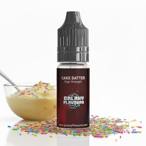 High Strength Cake Batter Flavouring - Gourmet Birthday Cake Baking Extract image 1