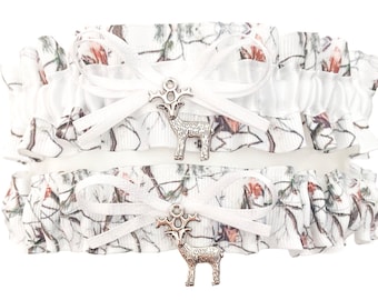 Camo Camouflage Realtree Inspired Wedding Garter Belt or 2pc Set W/ White  Lace & Gemstone - Etsy