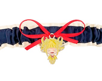 SEXY Ivory Navy Blue Wedding Tossing Toss Demi Cosplay Bridal Garter - Anime Charm