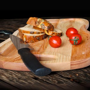Wooden Serving Tray with Handles – Charcuterie Board, Meat Platter, Grill & BBQ Accessories Gift