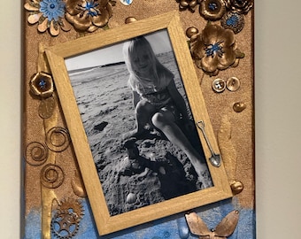Handcrafted Photo Frame on Canvas.