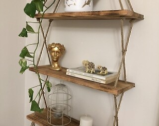 Mensola Cameretta Mensola Da Parete In Legno Decorazione Mensole Da Parete Per Camera Da Letto Pianta Fiore Altalena In Legno Corda Sospesa Decorazione Della Casa Accessori Casa Arredamento