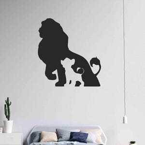 Lion King Wooden Sign – Handmade Movie Wall Decoration