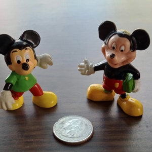 Vintage Walt Disney Productions Mickey Mouse PVC Figurines image 3