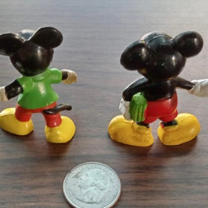 Vintage Walt Disney Productions Mickey Mouse PVC Figurines image 2