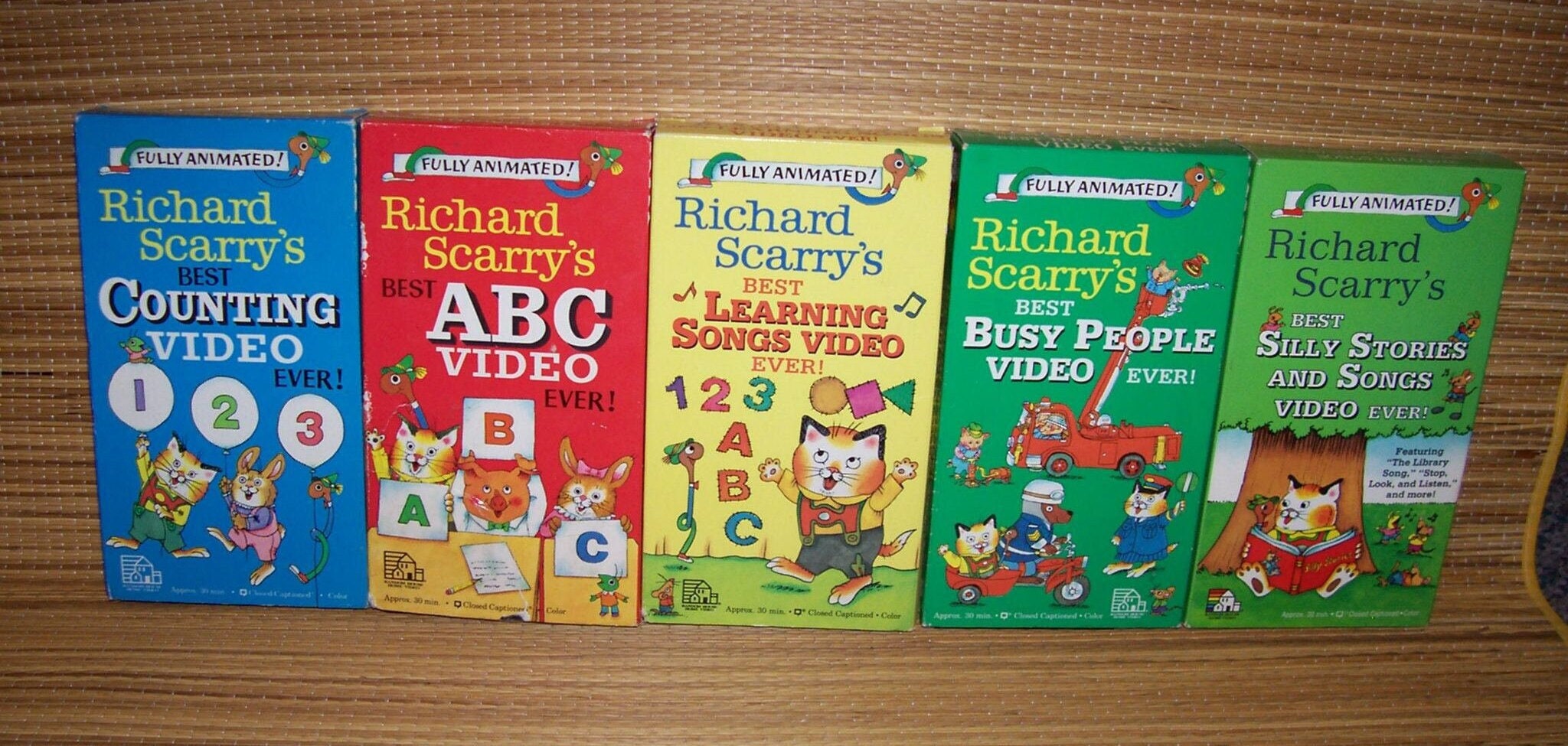 1990s Richard Scarry VHS Videos Fully Animated - Etsy