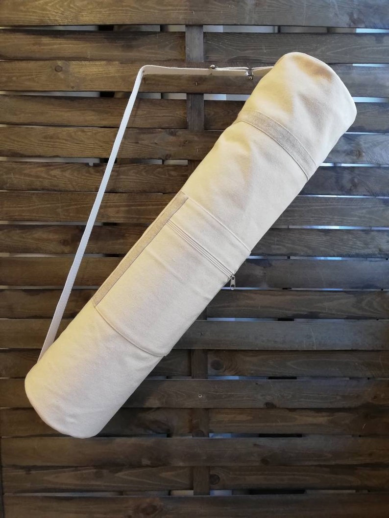 Custom Canvas Yogamattentasche: Voller Reißverschluss, verstellbarer Riemen Bild 8