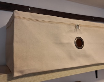 15 oz Cotton Canvas Storage Bag: Pillow & Blanket Organizer
