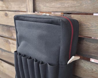 Cotton carrying pouch, A5 Portrait Organizer Insert: Zero Waste planner bag