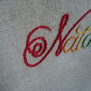 Adicione nome bordado, palavra bordada à mão, letras bordadas, monogramas, iniciais bordadas