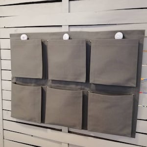 Six pocket Storage, Unbleached Organizer, Japandi Organizer, Girl  Boy storage Bag, Nursery Accessory, Hanging  Storage, organize, declutter