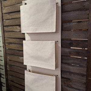 A4 Aufbewahrungstasche, Stoff RV Organizer, Aufbewahrungstasche für Mädchen und Jungen, Kinderzimmer Accessoire, hängende Aufbewahrung