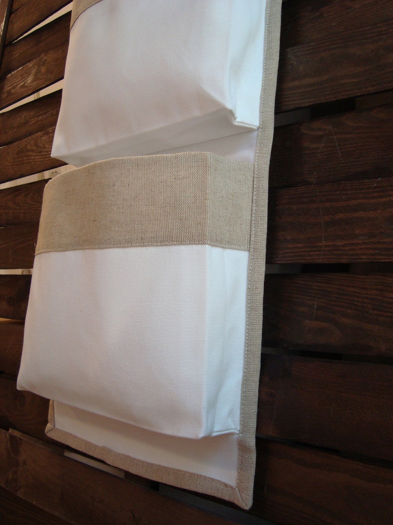 Bathroom white organizer canvas crib storage linen nursery Etsy