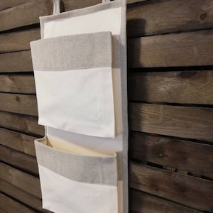 2 Taschen Organizer, Canvas Aufbewahrung, Wohnwagen Organizer, Aufbewahrungstasche, Kinderzimmer Zubehör, Hängende Aufbewahrung, Zero Waste