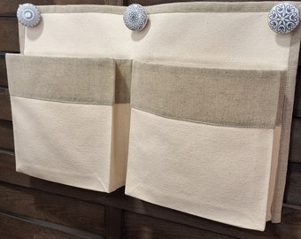 Canvas Hanging Nursery Organizer: Cotton and Linen Storage