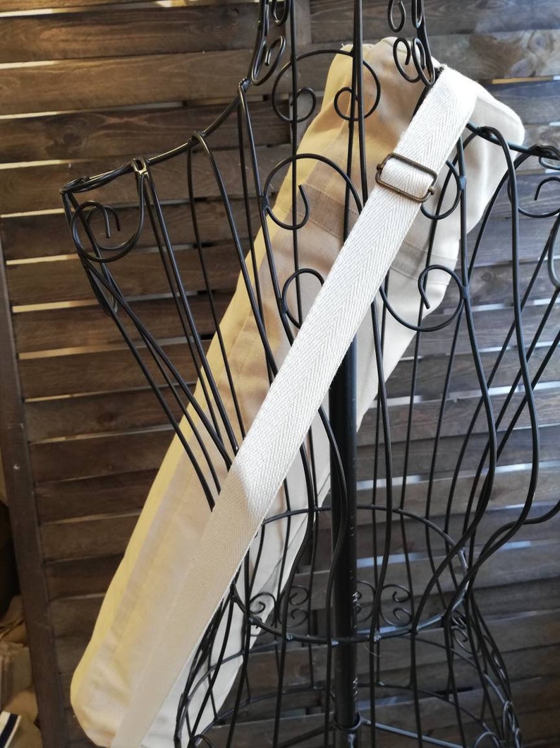 Custom Canvas Yogamattentasche: Voller Reißverschluss, verstellbarer Riemen Bild 3