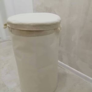 24" unbleached canvas laundry hamper , eco friendly toys organizer, laundry basket, canvas organizer, Toy Storage,  Nursery Basket, endulzar