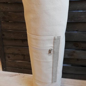 Custom Canvas Yogamattentasche: Voller Reißverschluss, verstellbarer Riemen Bild 4