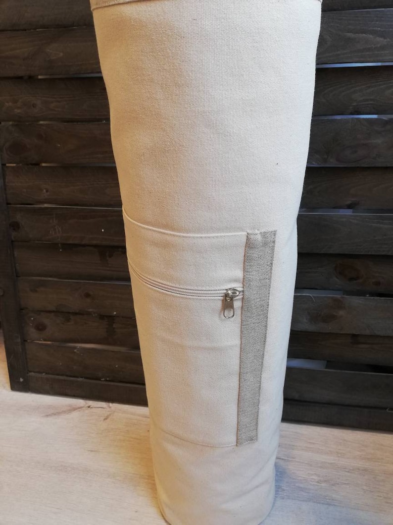 Custom Canvas Yogamattentasche: Voller Reißverschluss, verstellbarer Riemen Bild 4