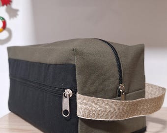 Large Toiletry bag, personalized toiletry bag, waterproof canvas shaving Bag, canvas Traveling case