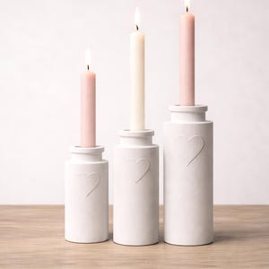 Minimalistische Betonnen Vaas | Kaarsenhouder, Mini Vaas & Decoratief Object | Sculpturaal Woonaccessoire