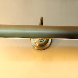 Vintage Brass Picture Light –  Wall Mounted Art Lamp | Classic Gallery & Frame Lighting Fixture | Plain Picture Light