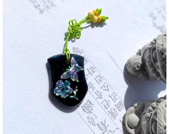 韓国の羅田漆器筆箱セット、螺鈿細工、鶴と竹のデザイン - Etsy 日本