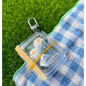 Mini Korean Soju & Dumpling Keychain, Magnet – 참이슬 chamiseul Soju Bottle with Mandu|Cute Food Gift,K-Drama Accessory,Food magnet,Korealover