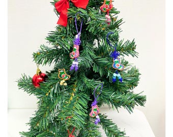 Traditionelle koreanische Beoseon-Verzierung - einzigartige Weihnachtsbaumdekoration, handgemachtes Geschenk, KoreaKnot, Korea Weihnachtsverzierungen, koreanische Ornamente