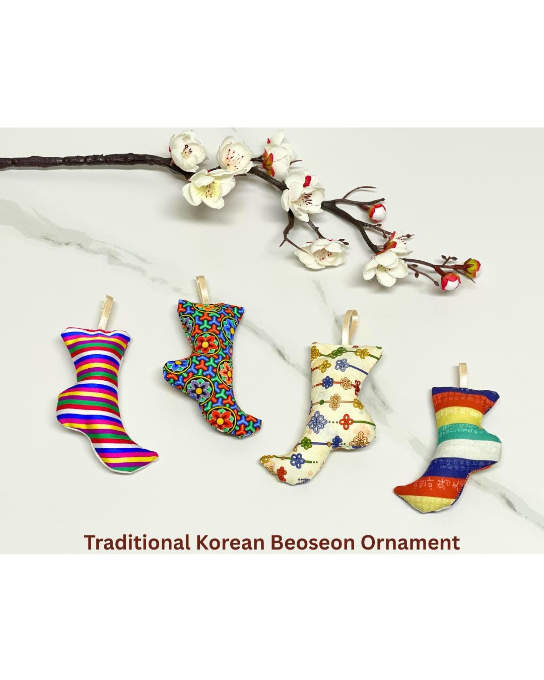 Korean Traditional Beoseon Ornament | 100% Handmade Korean Fabric Decor ...