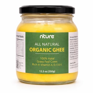 Biologische geklaarde boterghee 700 en 350 g | Uit het VK | 100% grasgevoerde koeien