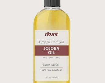 Jojoba Golden Oil - 100% Pure Cold Pressed - Multiple Sizes Available For Skin, Hair and Nails