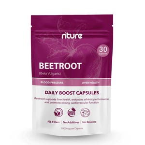 Beetroot Capsules 1000mg Clean Natural Beetroot Root Powder Eco-friendly Best Vegan Supplements Plant-based Holistic Health