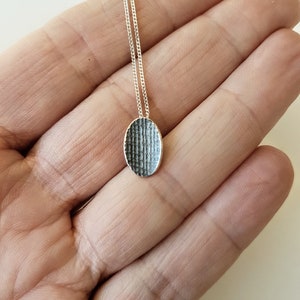 Pendant made in sterling silver with textured surface image 5