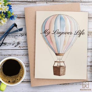 Frequent Flyer Layover Journal, Soft Cover Travel Log Book, Flight Attendant Keepsake