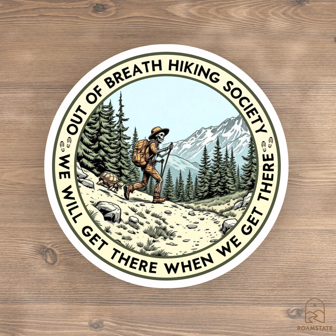Hiking Sticker, Nature Lover Decal, Outdoorsy Decor - Etsy