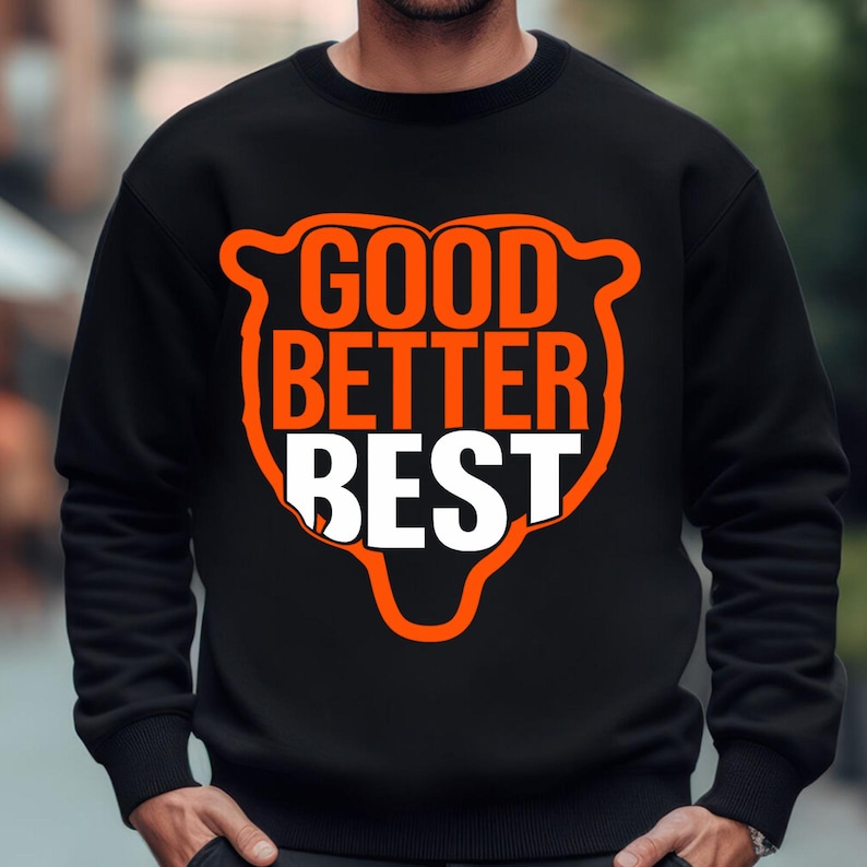 Good Better Best PNG Bundle, Chicago Football Bear PNG, Bears Football ...