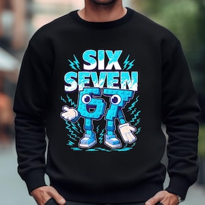 Ruba un Brainrot Six Seven Italian Brainrot Kids Gaming Meme Png, 67 Numero da baseball, Six Seven Ice Cream Drip 67 Meme Gen Alpha Slang Png