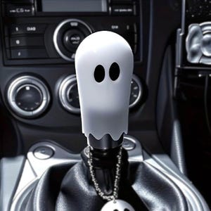 Pommeau de levier de vitesses lesté Ghost : levier de vitesses Halloween JDM pour voitures manuelles, Sim Racing