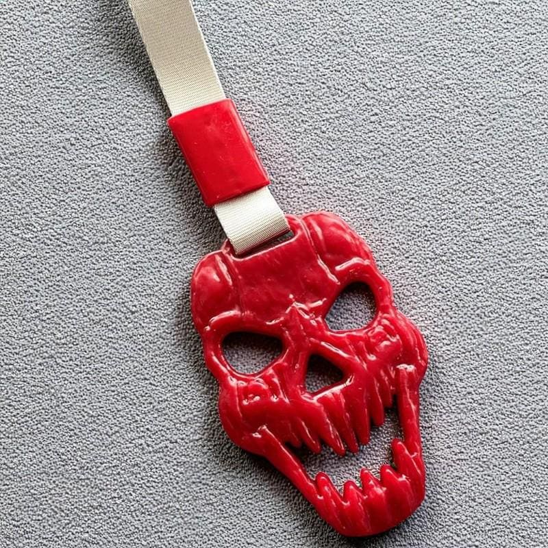 Spooky Skull Tsurikawa - Halloween JDM Drift Charm Handle - Glow