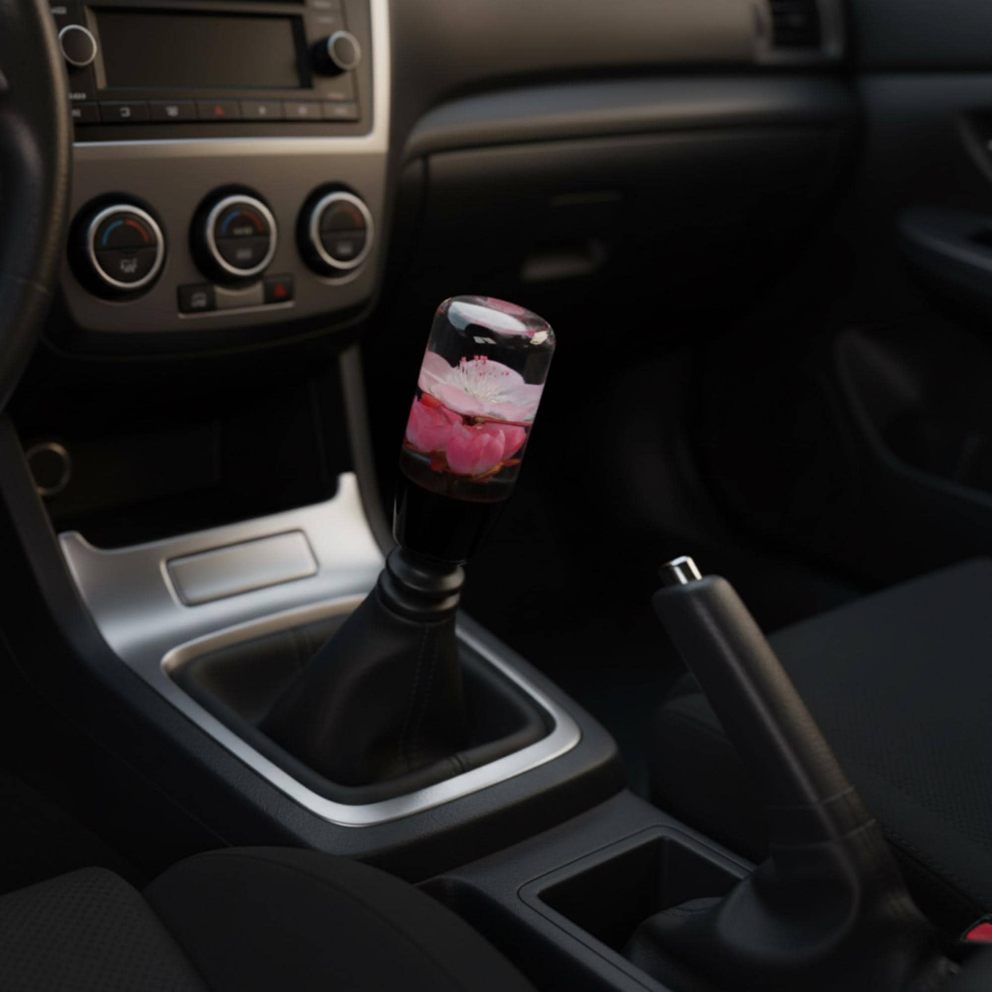Pink Sakura Weighted Shift Knob 3.9 Inch - Handmade Resin Gear