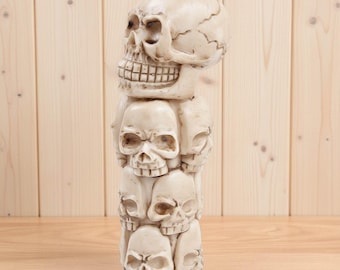 Pomo de palanca de cambios con peso de resina y calavera de 6 pulgadas - Palanca de cambios personalizada para Halloween - Manija de palanca de cambios de calavera hecha a mano para coche - Modificación interior gótica para coche