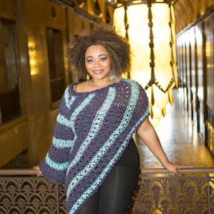 One Sleeve Poncho Crochet Pattern