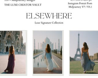 ELSEWHERE - 105 Ultra Premium Reisen Stock Fotos | Luxe Signature Serie | Mediterrane Schnittspuren | PNG | Pl